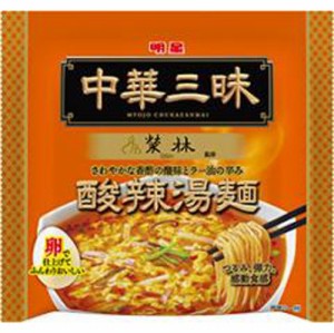 明星（袋）中華三昧 赤坂榮林酸辣湯麺  ×48