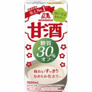 森永 甘酒 糖質３０％オフ１０００ｍｌ   ×6