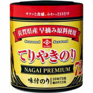 永井海苔 てりやきのり卓上７２枚 ×6