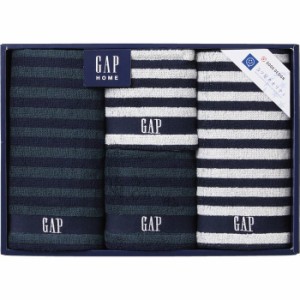 4547855295527 GAP HOME NEW ボーダーギフト フェイスタオル2P&ウォッシュタオル2P 54-3049400(包装・のし可)