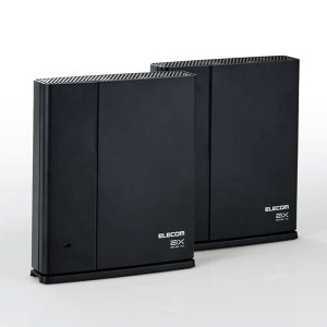 エレコム 【送料無料】WMC-2LX2-B メッシュ WiFi 無線LANルーター 親機+中継器 WiFi6 11ax/11ac 1201+574Mbps IPv6(IPoE)対応 ブラック (