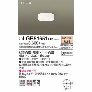 パナソニック 【送料無料】LGB51651LE1 シーリングライト
