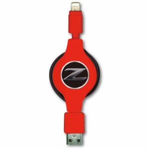 nismo(ニスモ/ニッサン) NZMUJ-R1/RD 【COLOR RED】FAIRLADY Z CHARGE & SYNC USB REEL CABLE FOR IPHONE レッド (NZMUJR1/RD)