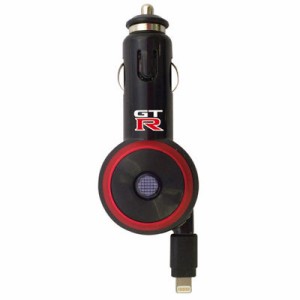 nismo(ニスモ/ニッサン) NRMDJ-R1/BK 【COLOR BLACK】GT-R REEL CAR CHARGER FOR IPHONE ブラック (NRMDJR1/BK)