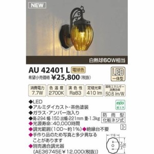 【納期目安：１週間】コイズミ 【送料無料】AU42401L LED防雨ブラケット