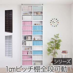 【納期目安：5/20入荷予定】JKプラン 【送料無料】FRM-0101SET-WH 本棚 薄型 天井 つっぱり 奥行 16.5 幅 81 高さ238 〜 253 業界初 棚が