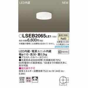 パナソニック 【送料無料】LSEB2065LE1 シーリングライト