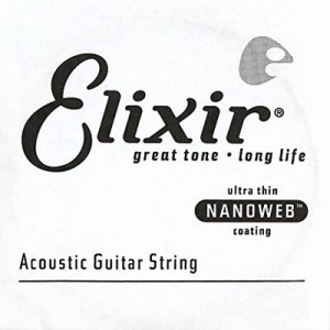 ELIXIR 0733132151240 【メール便での発送商品】【4個セット】 アコースティックギター用 バラ弦 NANOWEB 80/20ブロンズ .024 #15124 【