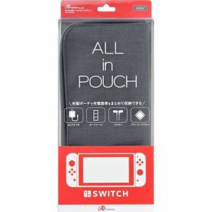 【納期目安：１週間】アンサー 【送料無料】ANS-SW008GY Switch用 ALL in POUCH(グレー) グレー (ANSSW008GY)