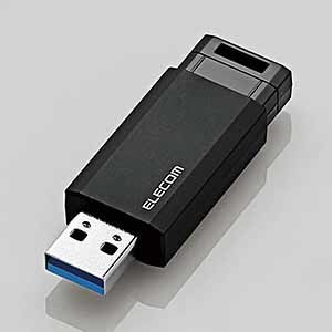 エレコム MF-PKU3016GBK 【メール便での発送】USBメモリ USB3.1(Gen1) ノック式 オートリターン機能 1年保証 (MFPKU3016GBK)