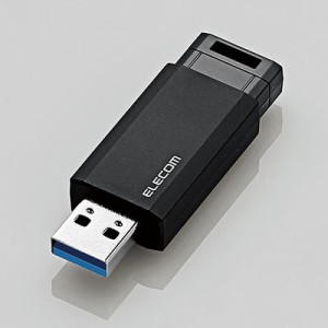 エレコム 【送料無料】MF-PKU3128GBK 【メール便での発送】USBメモリ USB3.1(Gen1) ノック式 オートリターン機能 1年保証 (MFPKU3128GBK)