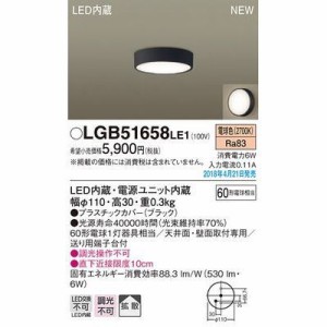 パナソニック 【送料無料】LGB51658LE1 ダウンシーリング60形拡散電球色