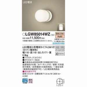 パナソニック LGW85014WZ LEDブラケット40形電球色
