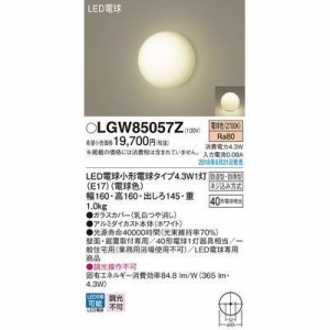 パナソニック LGW85057Z LEDブラケット40形電球色