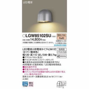 パナソニック LGW85102SU LED表札灯40形電球色