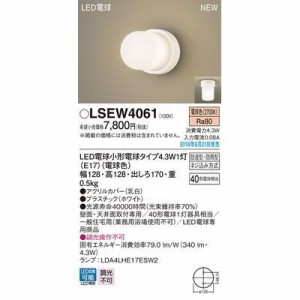 パナソニック LSEW4061 LEDブラケット40形電球色