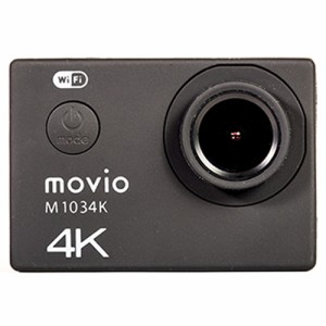 【納期目安：１週間】NAGAOKA 【送料無料】M1034K WiFi機能搭載 高画質4K Ultra HD アクションカメラ
