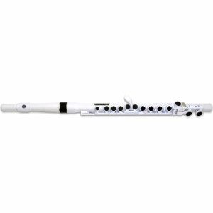 NUVO ヌーボ 【送料無料】N230SFWB プラスチック製管楽器 完全防水仕様 フルート C調 Student Flute 2.0 White/Black N230SFWB (専用ハー