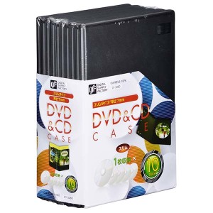 オーム電機 OA-RDVS-10PK DVD&CDケース(1枚収納×10パック/厚さ7mm) (OARDVS10PK)