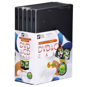 オーム電機 OA-RDV6-5PK DVD&CDケース(6枚収納×5パック) (OARDV65PK)
