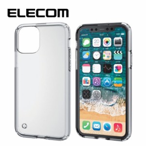 エレコム PM-A19BHVCCR iPhone11Pro ケース カバー TPU ポリカーボネート ストラップホール付 (PMA19BHVCCR)