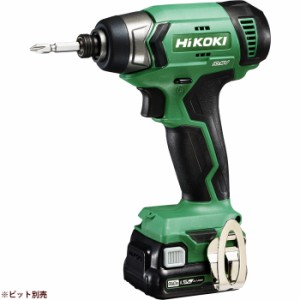 HiKOKI（日立工機） 【送料無料】WH12DA(2ES) 10.8V コードレスインパクトドライバ(急速充電器＆リチウムイオン電池2個＆ケースセット！)