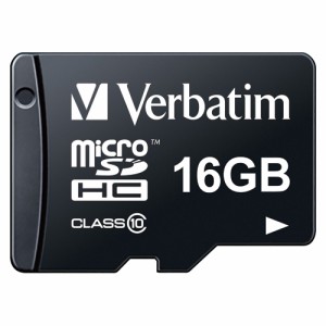 三菱化学メディア 4991348067052 【メール便での発送商品】Verbatim microSDHCメモリーカード MHCN16GJVZ1 (1枚)