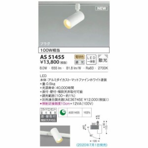 【納期目安：１週間】コイズミ 【送料無料】AS51455 LEDスポットライト