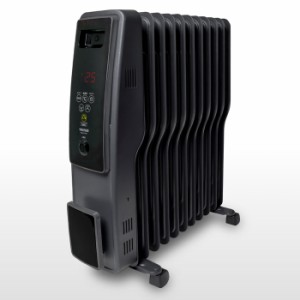 TEKNOS 【送料無料】TOH-D1102K オイルヒーター 11枚フィン デジタル表示(1200W/700W/500W 切替式)(艶消しブラック) (TOHD1102K)