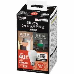 ヤザワ LDA5LGF 蓄光LED電球40形 電球色