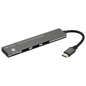 オーム電機 【送料無料】PC-SH3PC08-H USB TypeC接続microSDカードリーダー (PCSH3PC08H)