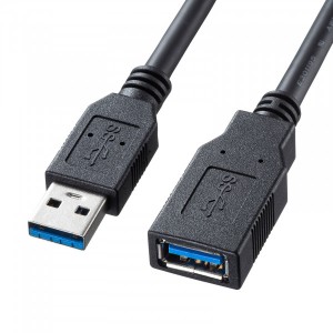 サンワサプライ KU30-EN05K USB3.0延長ケーブル0.5m (KU30EN05K)