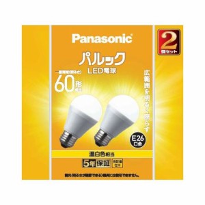 パナソニック 【送料無料】LDA7WWGK62T LED電球 7.0W 2個セット(温白色相当) ＜NEW＞「シリカ電球と同じサイズ」