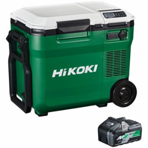 HiKOKI（日立工機） 【送料無料】UL18DC(WM) 18V コードレス冷温庫 容量18L 3電源対応 蓄電池1個付き アグレッシブグリーン [KH10]