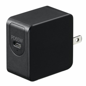 ヤザワ 【送料無料】VFPD65BK USBアダプター1ポートPD65Wブラック(黒)