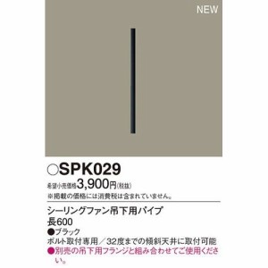 パナソニック SPK029 シーリングファン吊下用パイプL600