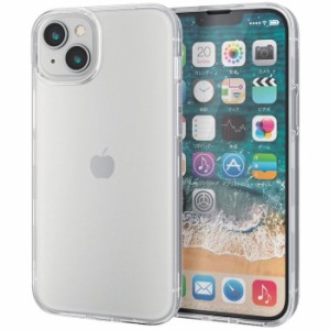 エレコム 【送料無料】PM-A22BHV360LCR iPhone14 Plus ケース カバー ハード 360度全面保護 軽量 スリム カメラ周り保護 クリア (PMA22BH
