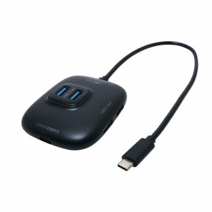 ミヨシ 【送料無料】UDS-HH01P/BK USB PD対応Type-C USB3.2Gen1ハブ ブラック ブラック (UDSHH01P/BK)