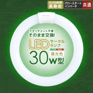 ホームテイスト EDC-R30-WH アタッチメント不要!LEDサークルランプ 30W型 (ホワイト) (EDCR30WH)