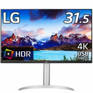 LG Electronics Japan 【送料無料】32UP550N-W 31.5インチ ワイド液晶ディスプレイ(3840x2160/VA/ノングレア/HDMIx2/DPx1/TypeC(PD90W)/