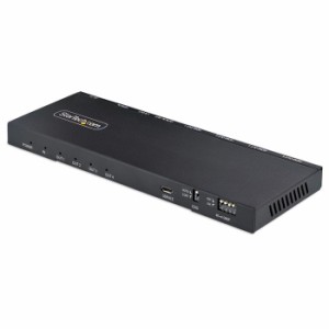 StarTech 【送料無料】HDMI-SPLITTER-44K60S ビデオスプリッター/4K60Hz HDMI 2.0/1入力4出力/スケーラー内蔵/3.5mm & 光オーディオ/4画