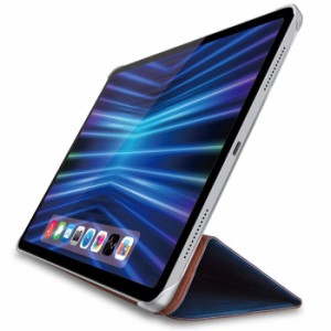 エレコム 【送料無料】TB-A22PMWVNV 【メール便での発送商品】iPad Pro 11インチ ケース ソフトレザー 手帳型 スリープ対応 マグネット 2