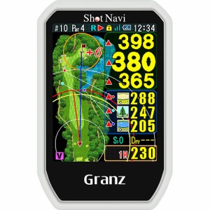 【納期目安：１週間】ショットナビ 【送料無料】GranzWH ゴルフ用GPSナビ Granz ホワイト