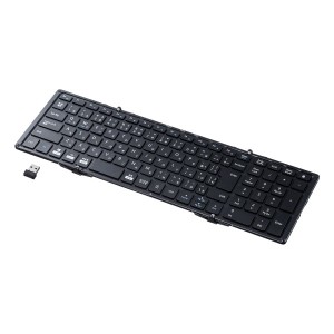 サンワサプライ 【送料無料】SKB-WL35BK ワイヤレス折りたたみフルキーボード (SKBWL35BK)