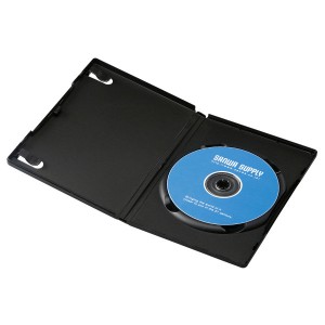 サンワサプライ DVD-TN1-03BKN DVDトールケース(1枚収納・3枚セット・ブラック) (DVDTN103BKN)