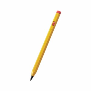 エレコム 【送料無料】P-TPACAPEN01YL 【メール便での発送商品】iPad用 タッチペン スタイラスペン 充電式 USB Type-C 充電 六角鉛筆型 