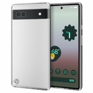 エレコム PM-P221HVCKCR 【メール便での発送商品】Google Pixel 6a ケース カバー ハイブリッド 耐衝撃 弾力性 角エアクッション ストラ