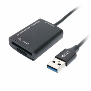 【納期目安：１週間】ミヨシ 【送料無料】USR-ASD2/BK SD microSDカードリーダ USB-A 70cm (USRASD2/BK)