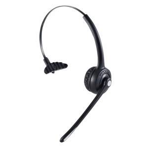 エレコム 【送料無料】LBT-HSOH13BK ワイヤレス ヘッドセット 片耳 Bluetooth マイク付き オーバーヘッドタイプ マルチポイント対応 ブラ