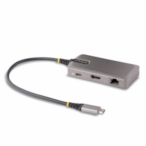 StarTech 103B-USBC-MULTIPORT マルチポートアダプター/USB-C接続/シングルモニター/4K60Hz HDMI/HDR10/100W USB PDパススルー/2x USB-A/